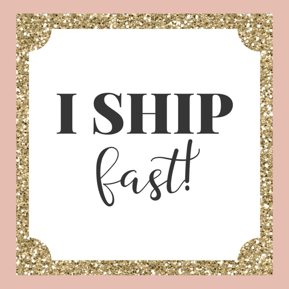 5 ⭐️ rating AND my average ship time is 0.9 days!